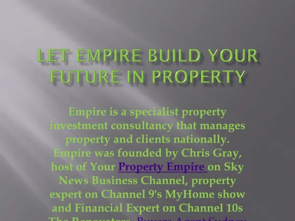Buyers Agent Sydney | Your Empire property portfolio management