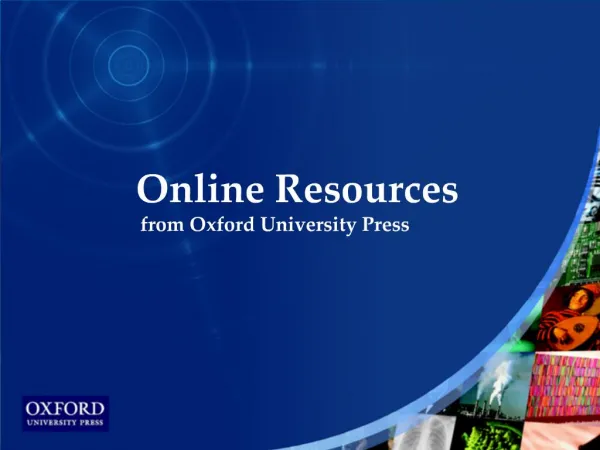 Oxford Dictionaries Online Short Introduction