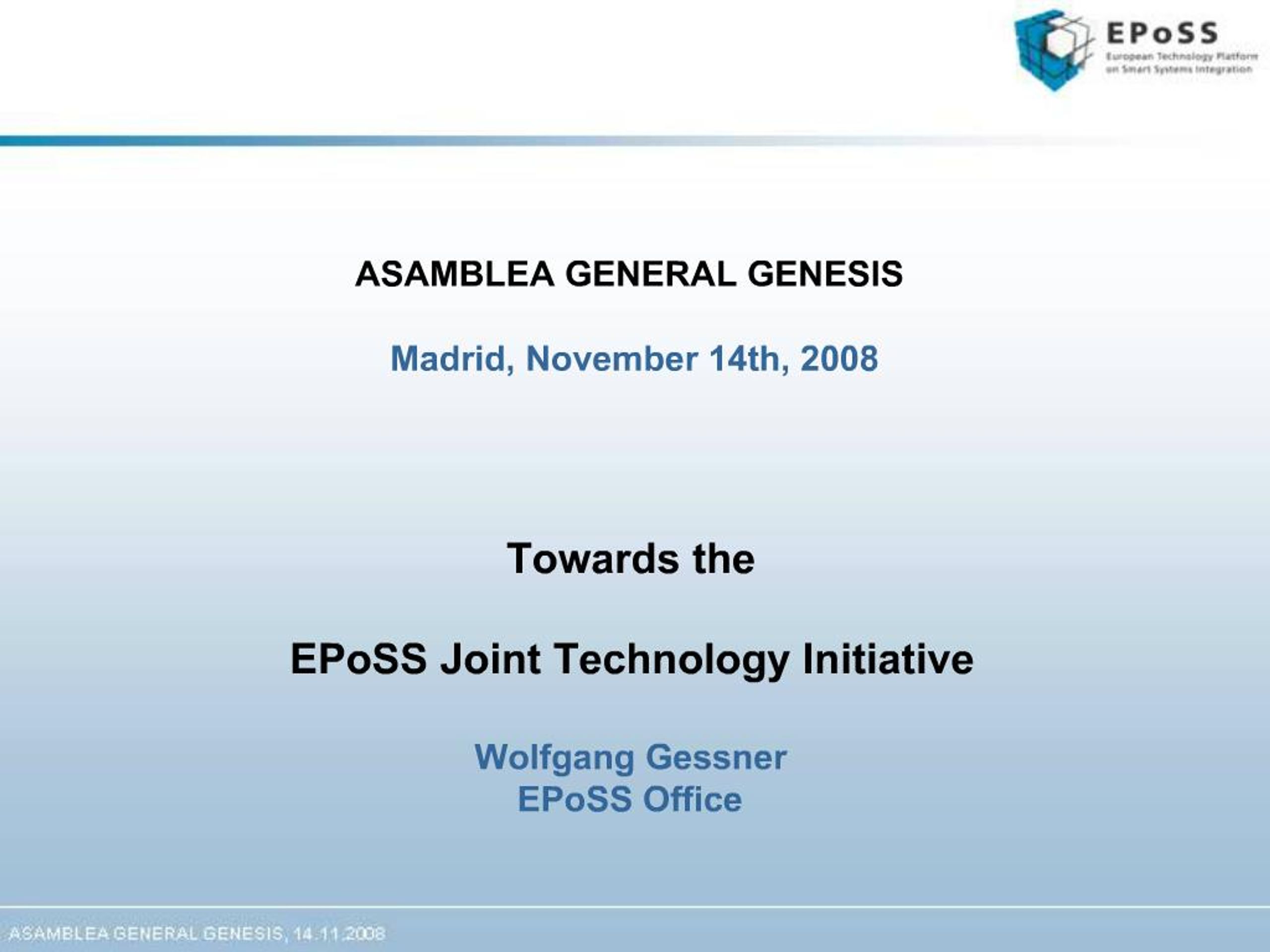 PPT - Advancing Smart Systems Technologies: The EPoSS Initiative ...