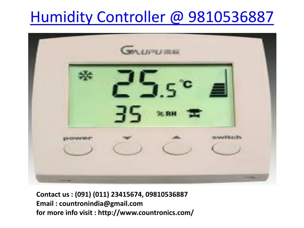 humidity controller @ 9810536887