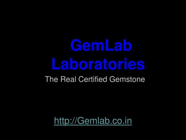 GemLab The Real Certified Gemstone Natural Gemstone