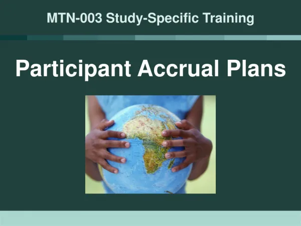 MTN-003 Study-Specific Training