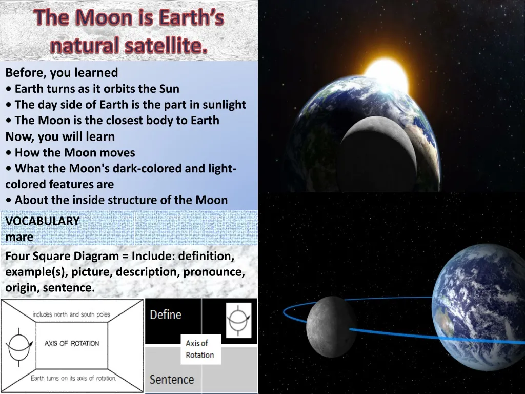 the moon is earth s natural satellite