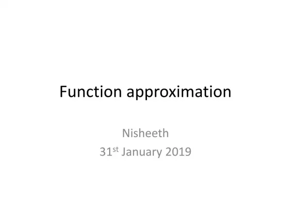 Function approximation