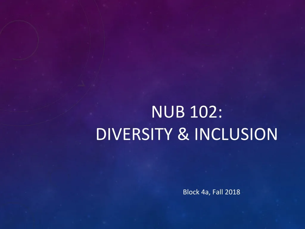 nub 102 diversity inclusion