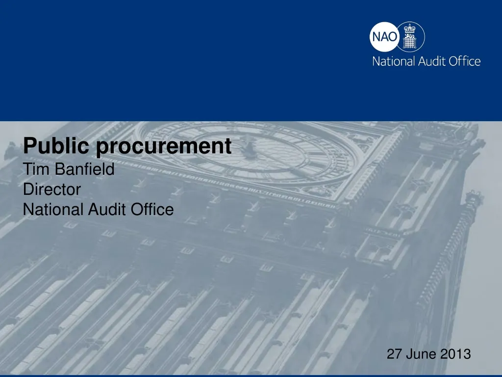public procurement tim banfield director national