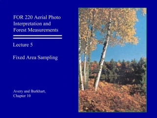 FOR 220 Aerial Photo Interpretation and Forest Measurements - slide 1