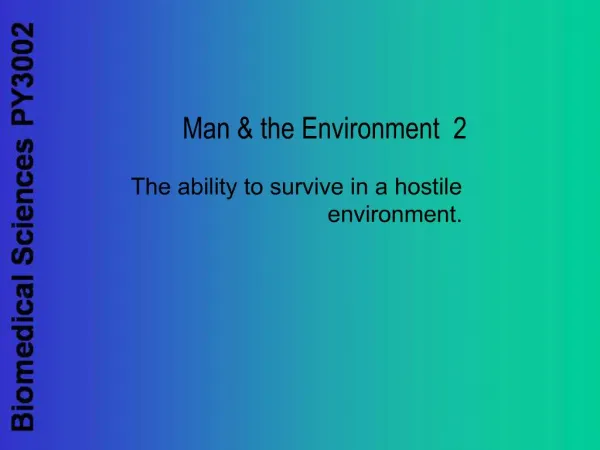 Man the Environment 2