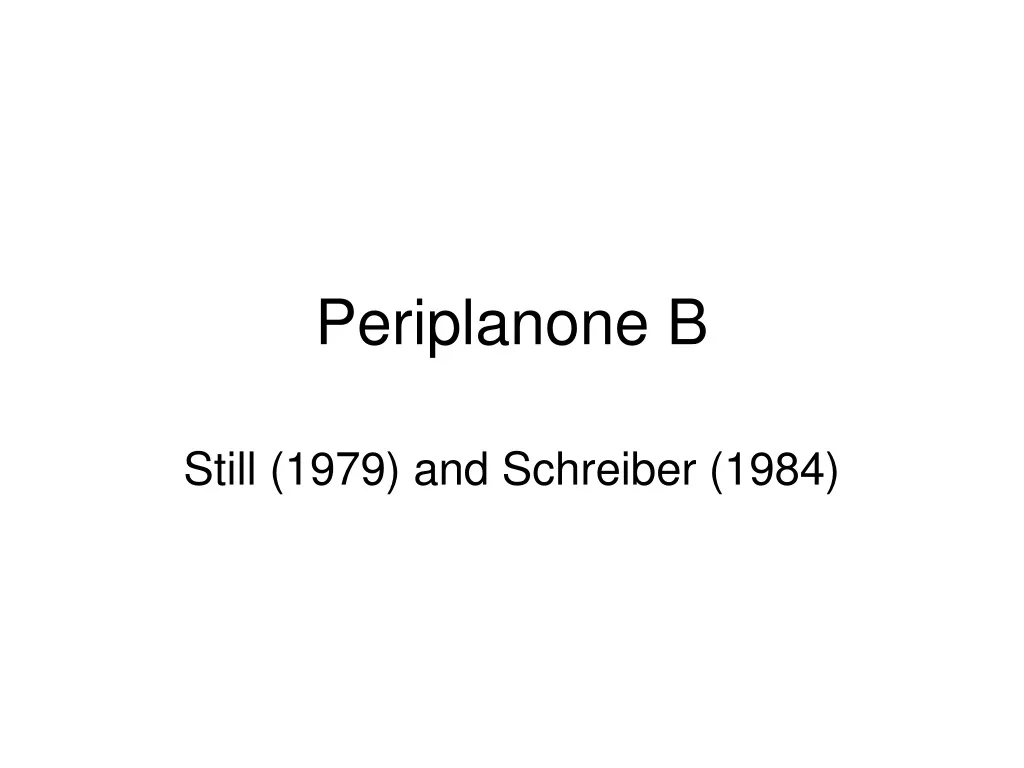 periplanone b