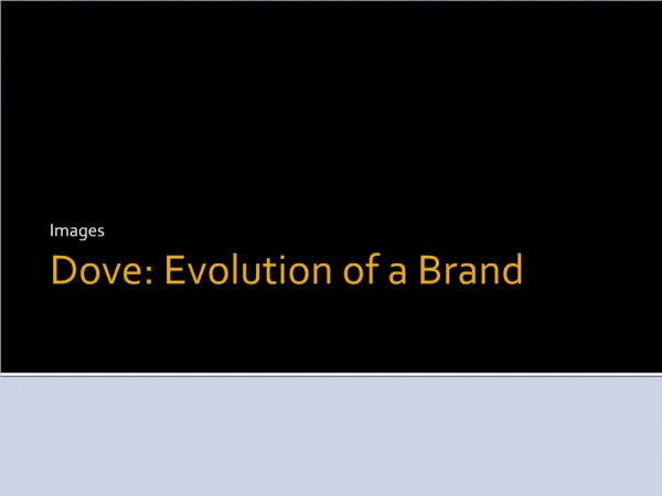 Dove: Evolution of a Brand