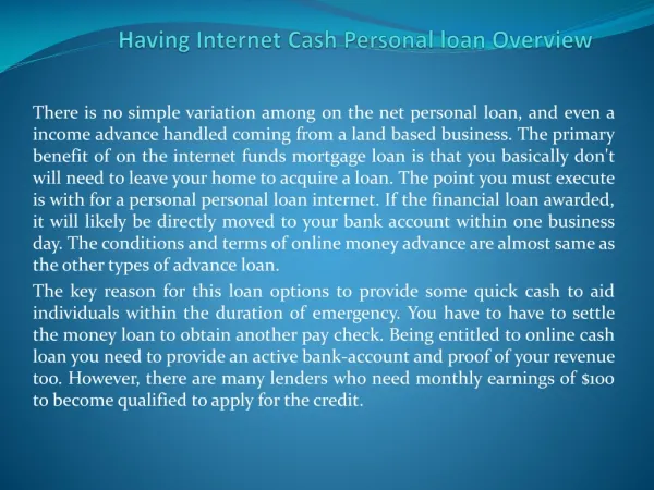 cash loans review