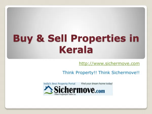 Buy & Sell Properties in Kerala - Sichermove