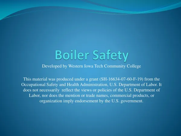 Boiler Safety