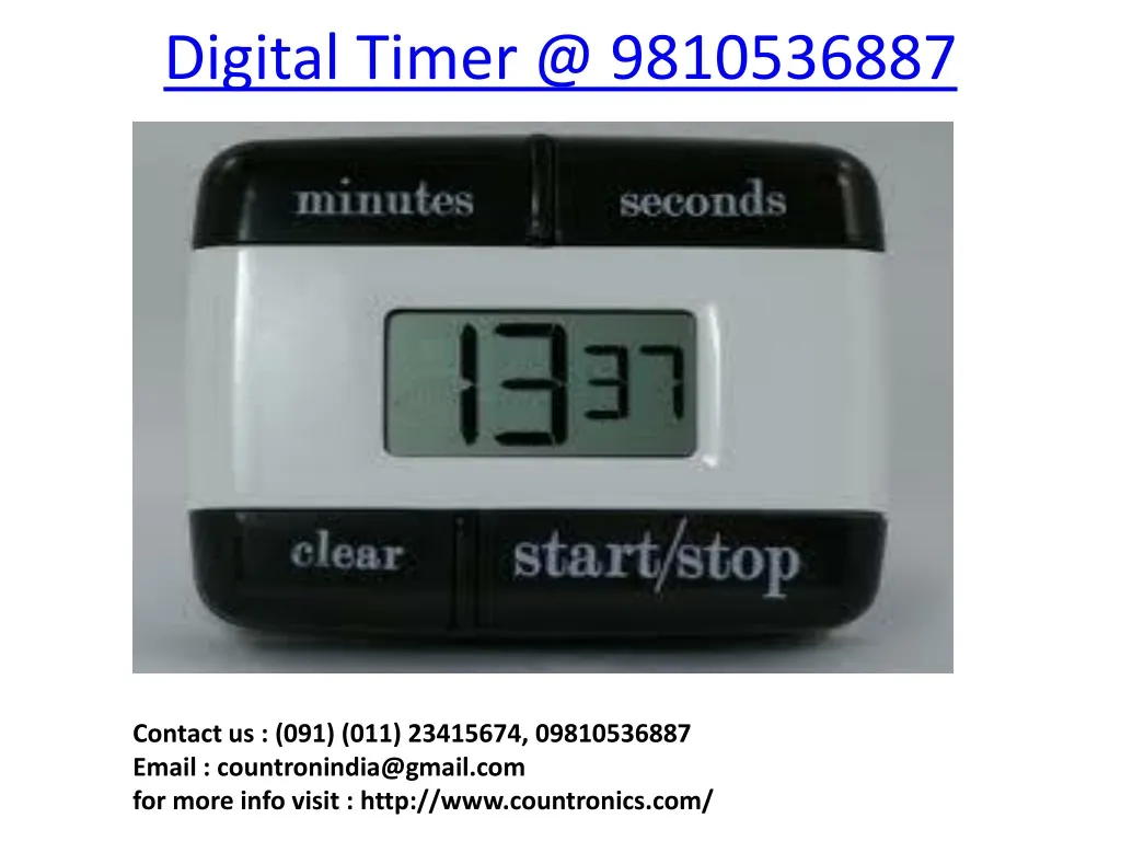 digital timer @ 9810536887