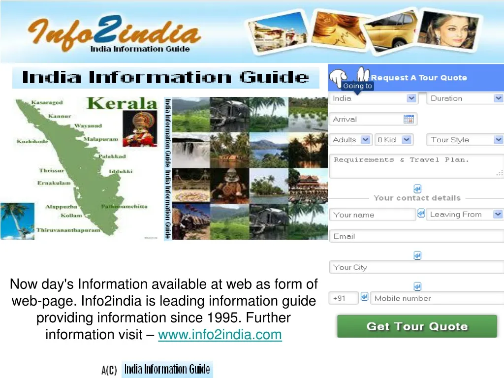 now day s information available at web as form