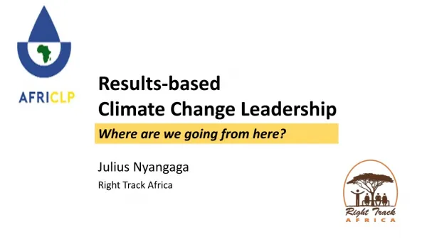 Results-based Climate Change Leadership