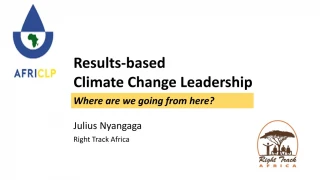 Results-based Climate Change Leadership - slide 1