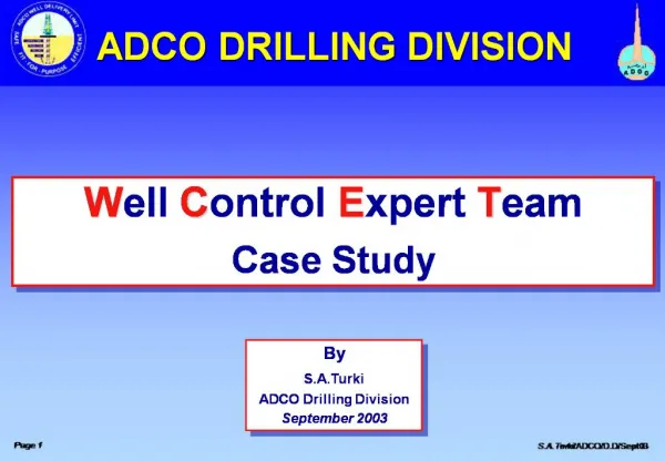 Well Control Expert Team Case Study