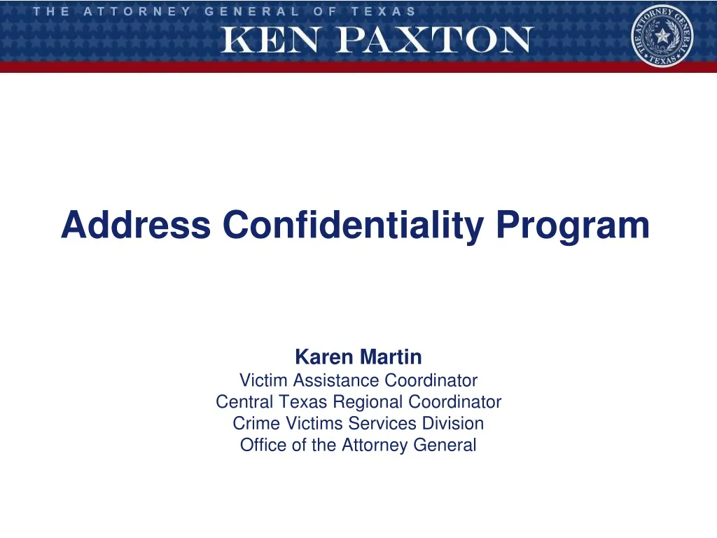 address confidentiality program