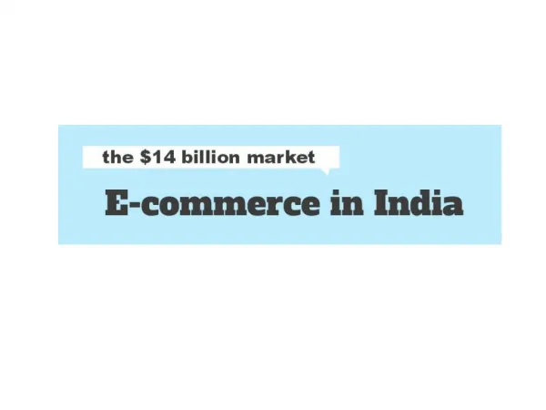 E-commerce Market in India