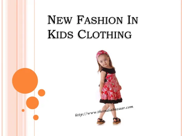 New Fashion In Kids Clothing