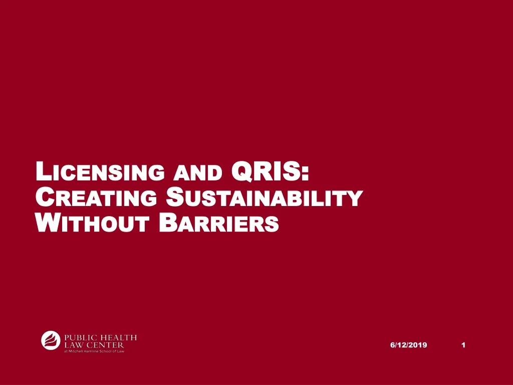 licensing and qris creating sustainability