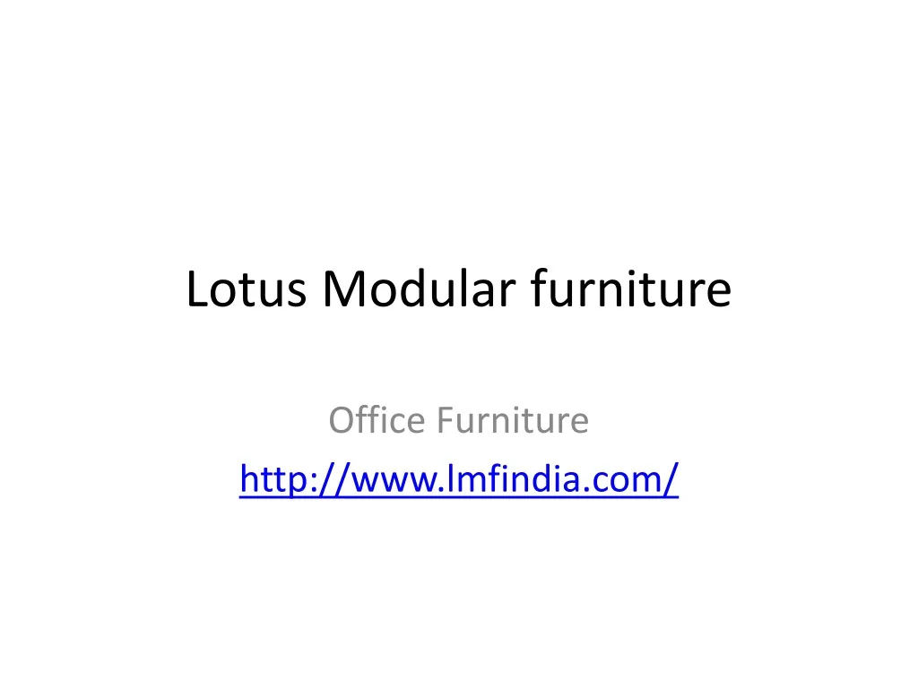 lotus modular furniture