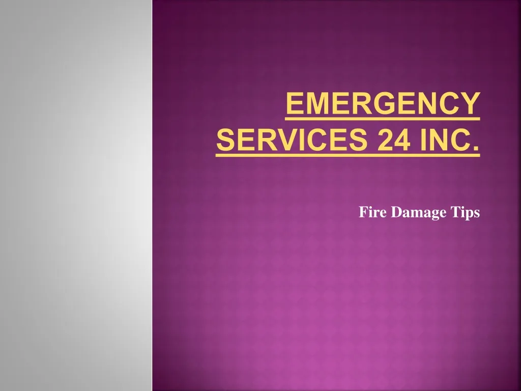 emergency services 24 inc