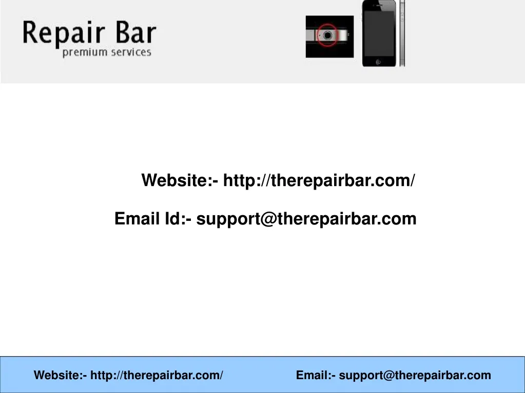 website http therepairbar com email
