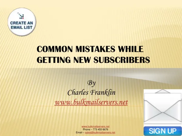 COMMON MISTAKES WHILE GETTING NEW SUBSCRIBERS