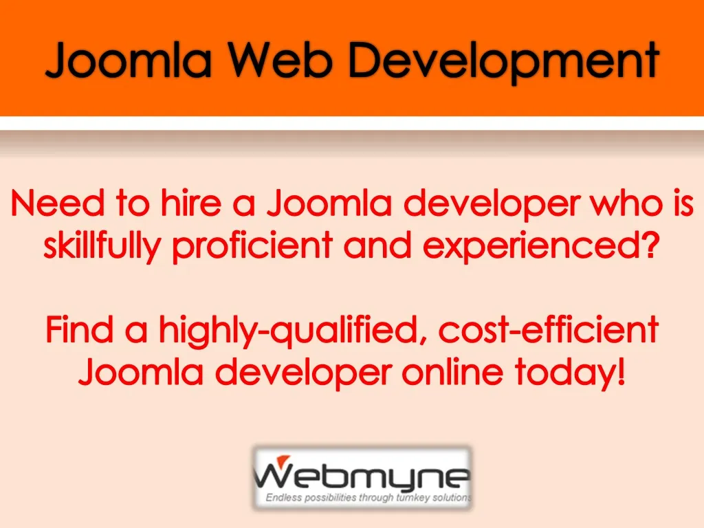 joomla web development