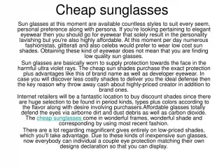 cheap sunglasses
