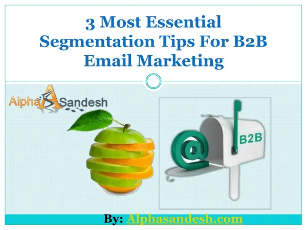 3 Most Essential Segmentation Tips For B2B Email Marketing