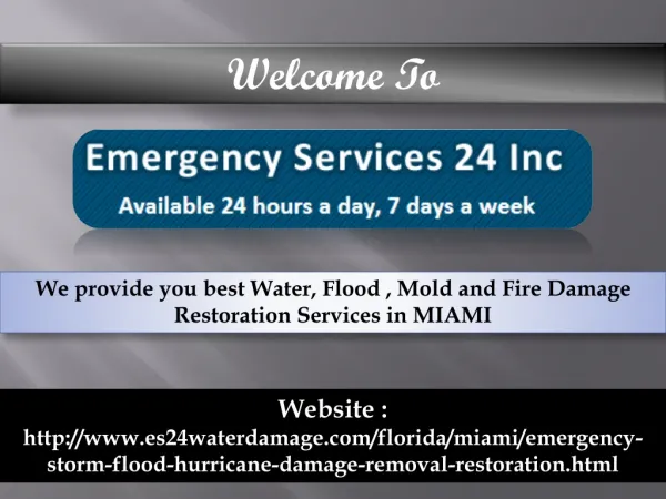 Flood Damage Restoration Miami