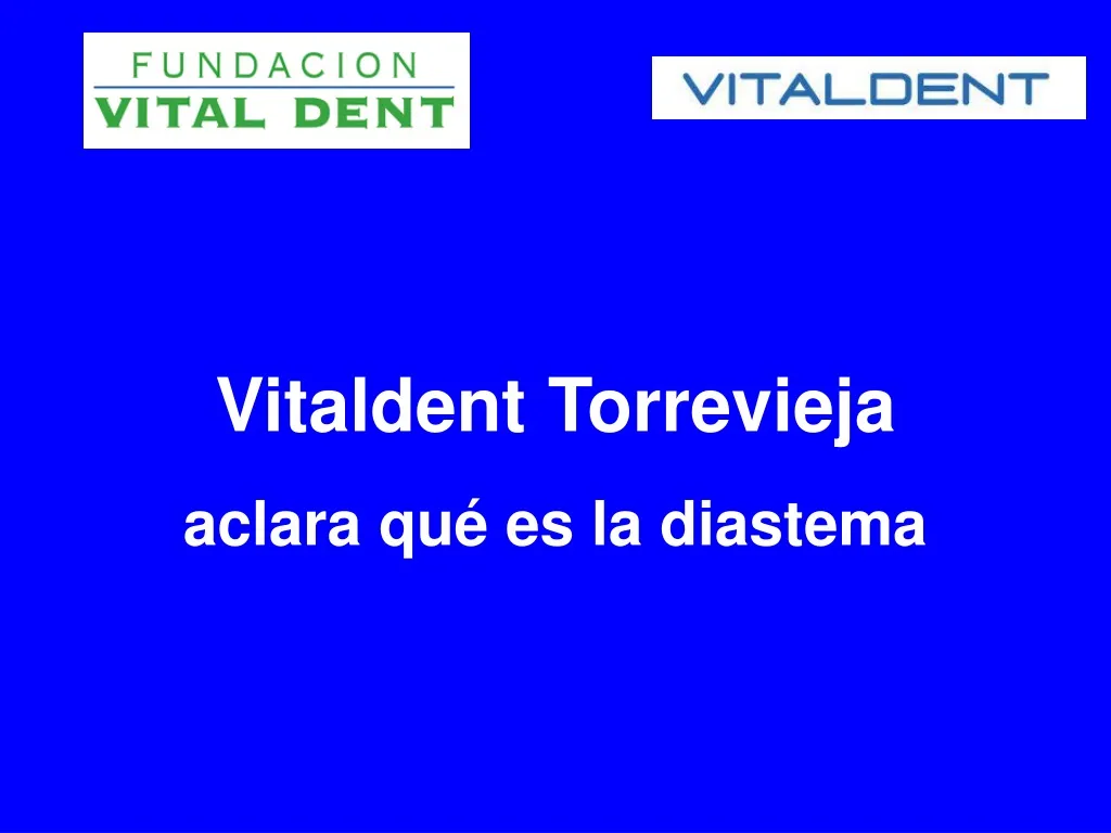 vitaldent torrevieja aclara qu es la diastema