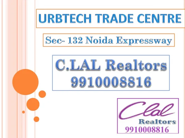 new launch urbtech trade centre noida 9910008816