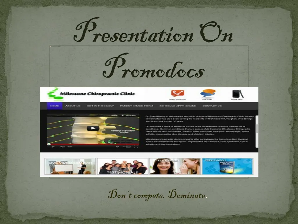 presentation on promodocs
