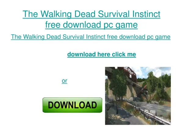 the Walking Dead Survival Instinct free download full versio