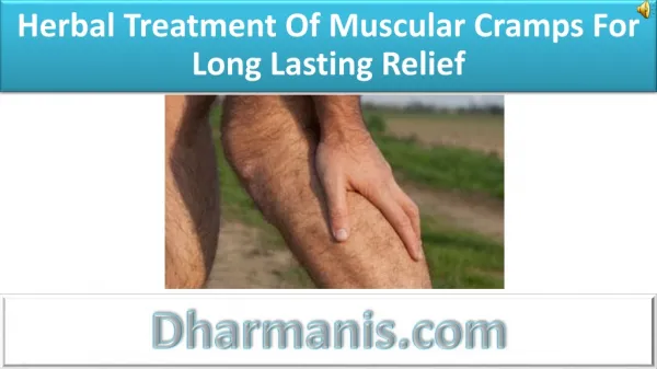 Herbal Treatment Of Muscular Cramps For Long Lasting Relief