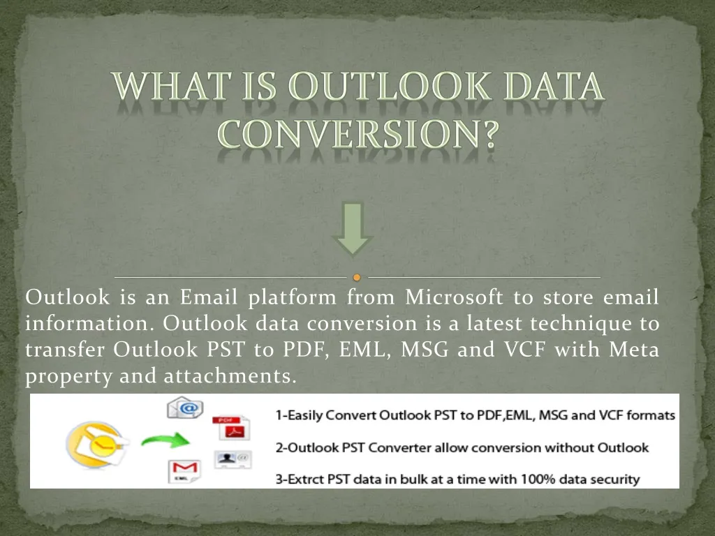 what is outlook data conversion
