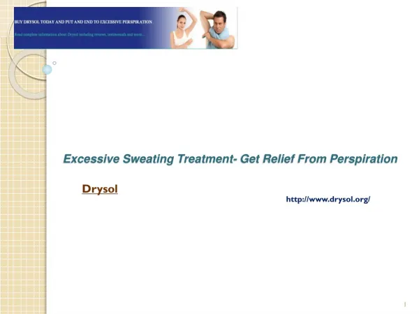 Excessive Sweating Treatment- Get Relief From Perspiration