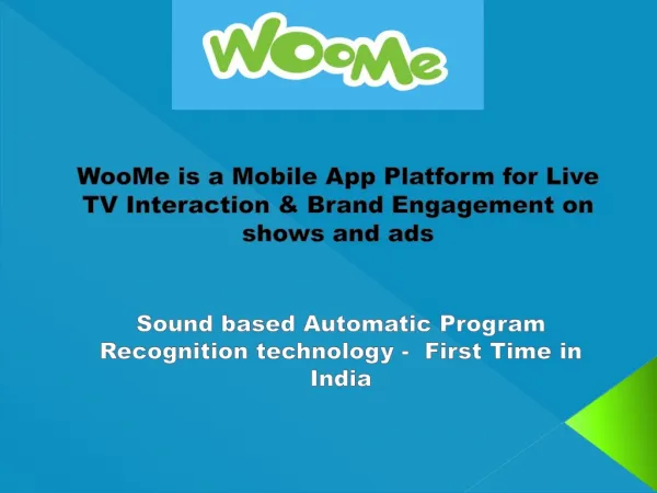 WooMe - Live TV interaction App Platform