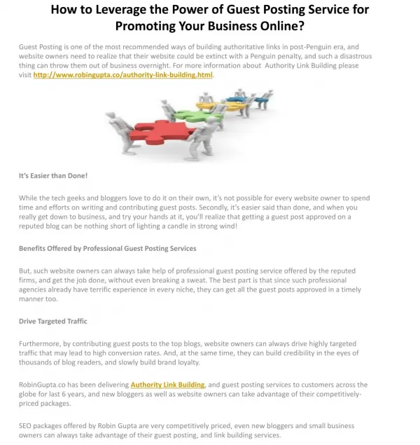 How to Leverage the Power of Guest Posting Service for Promo