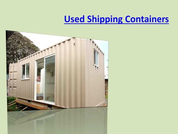 used shipping containers
