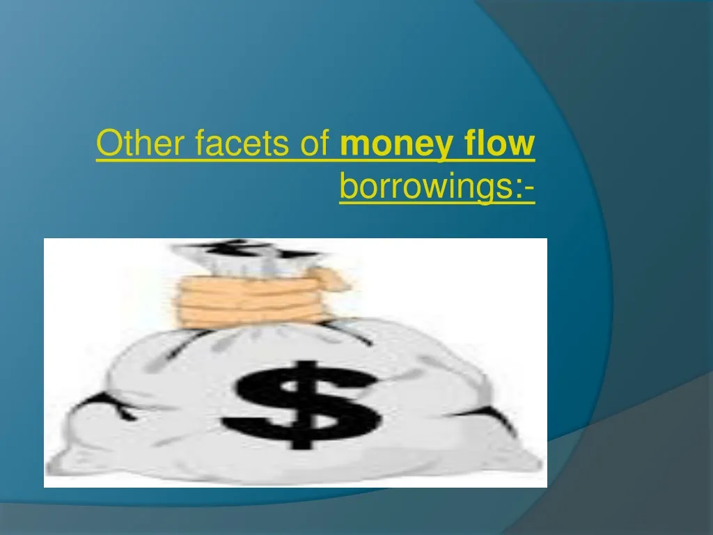 other facets of money flow borrowings