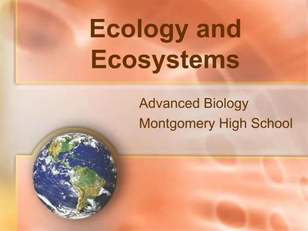 Ecology and Ecosystems