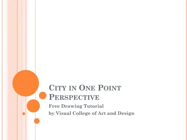 Free Drawing Lesson on How to Draw a City in Perspective
