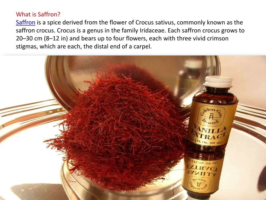 what is saffron saffron is a spice derived from