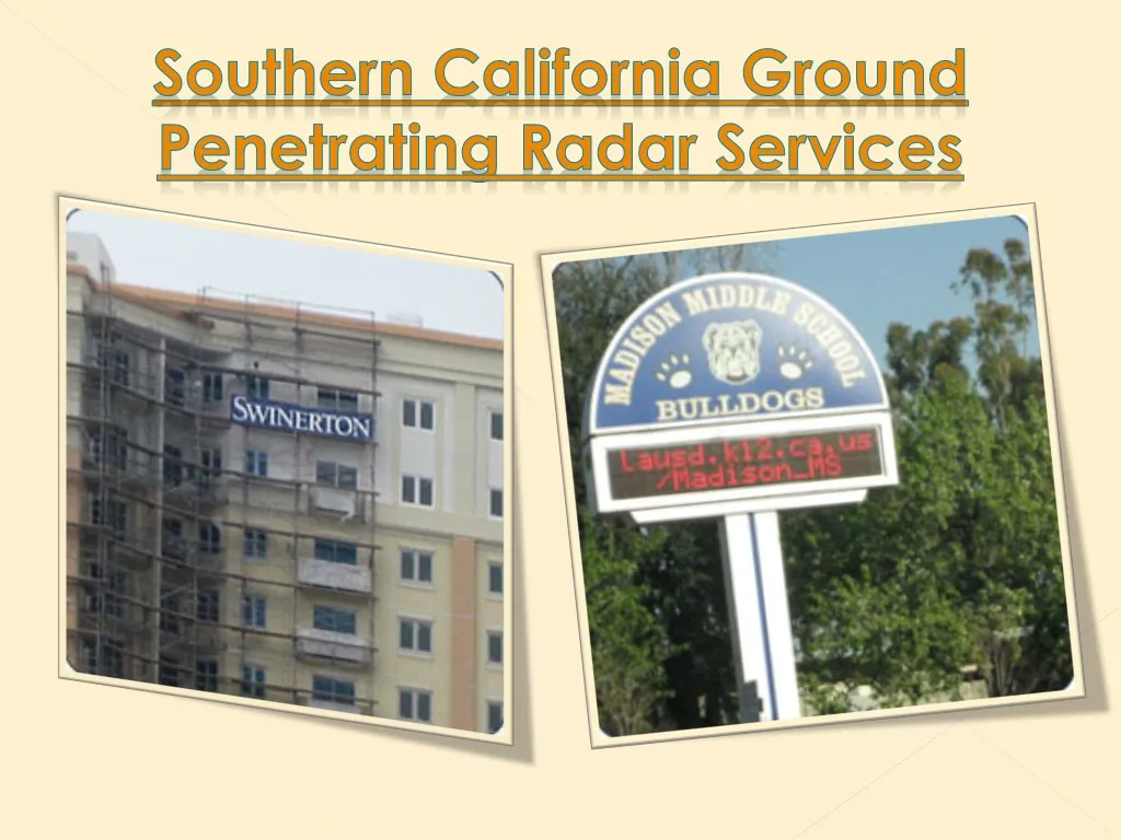 southern california ground penetrating radar
