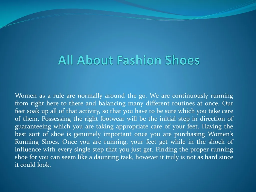 all about fashion shoes